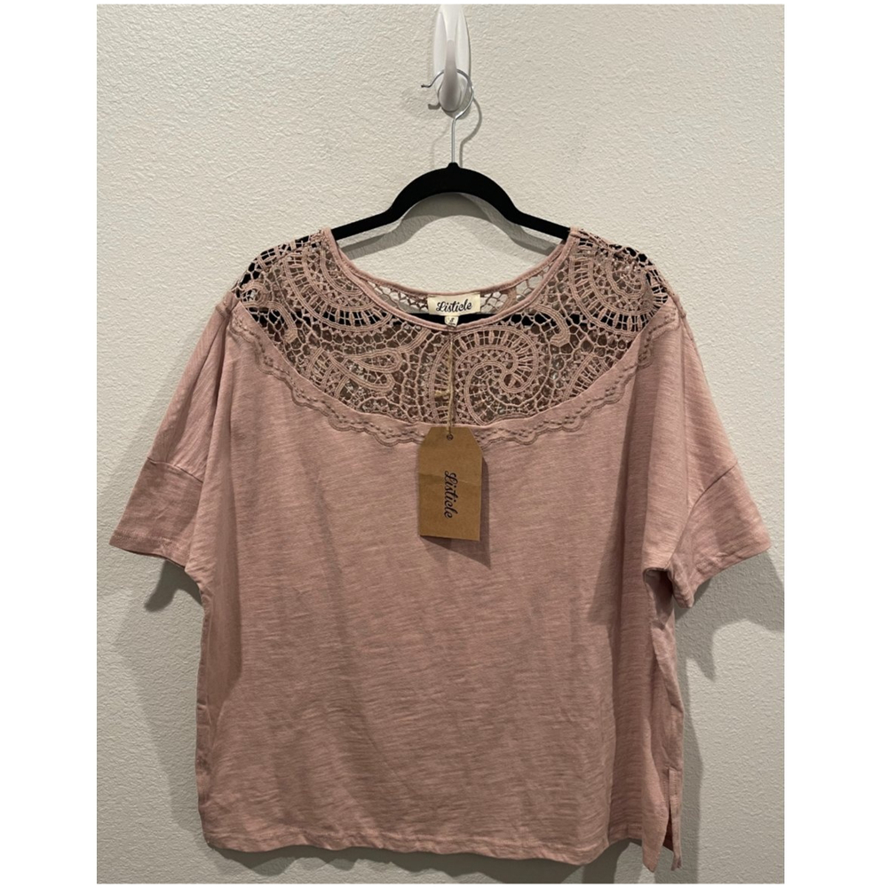 LISTICLE Oversized Pinko Short Sleeve Top